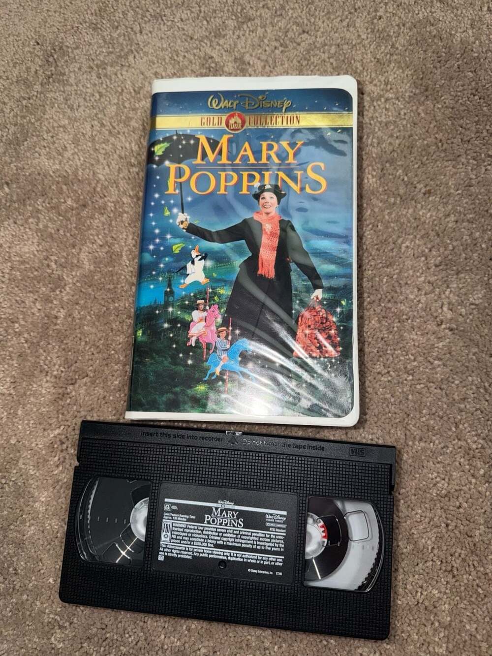 Walt Disney Mary Poppins VHS Gold Collection 2000 Edition